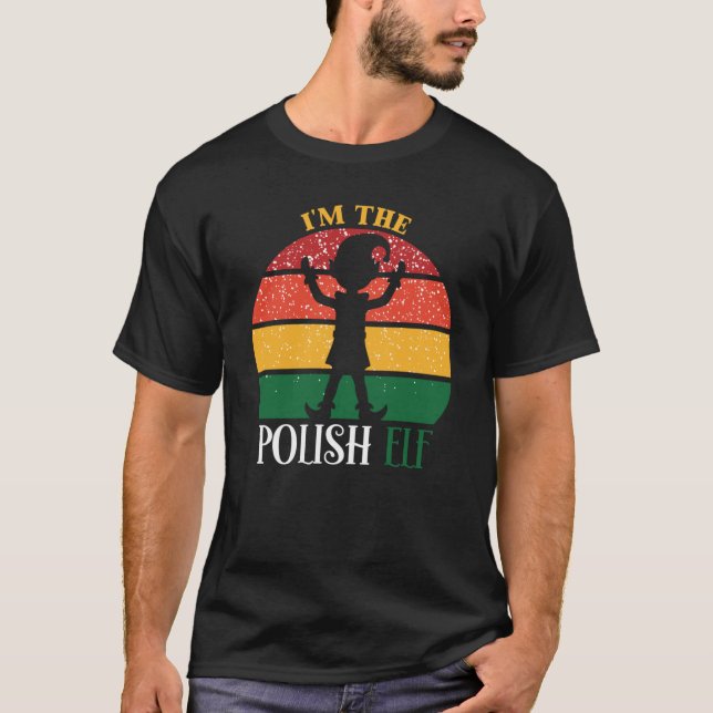 Im polnischen Elf Matching Christmas Classic T-Shi T-Shirt (Vorderseite)