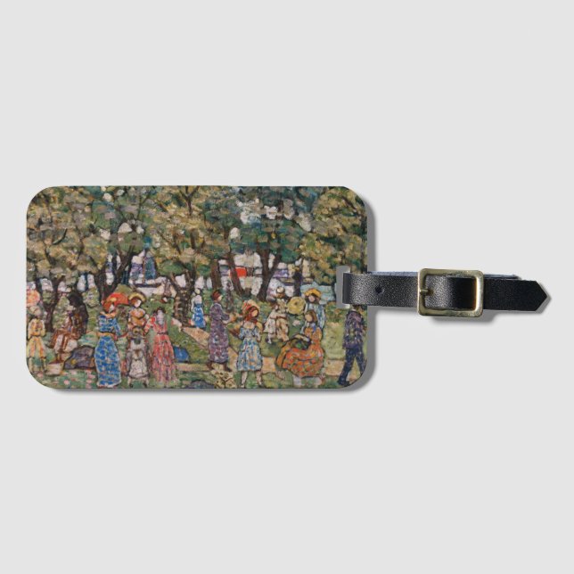 Im Rahmen der Bäume von Maurice Prendergast, Fine  Gepäckanhänger (Vorderseite (Horizontal))