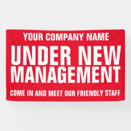 Im Rahmen des neuen Management-Business-Signaturba Banner