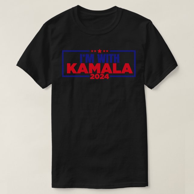 Im Rahmen von Kamala 2024 T-Shirt (Design vorne)