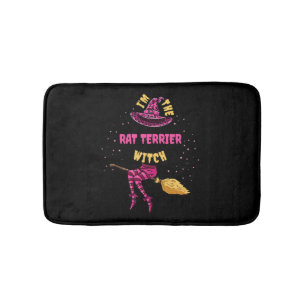 Im Rat Terrier Hexenmeister Halloween Matching Badematte