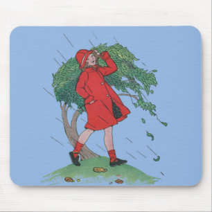 im Regen spazieren Mousepad