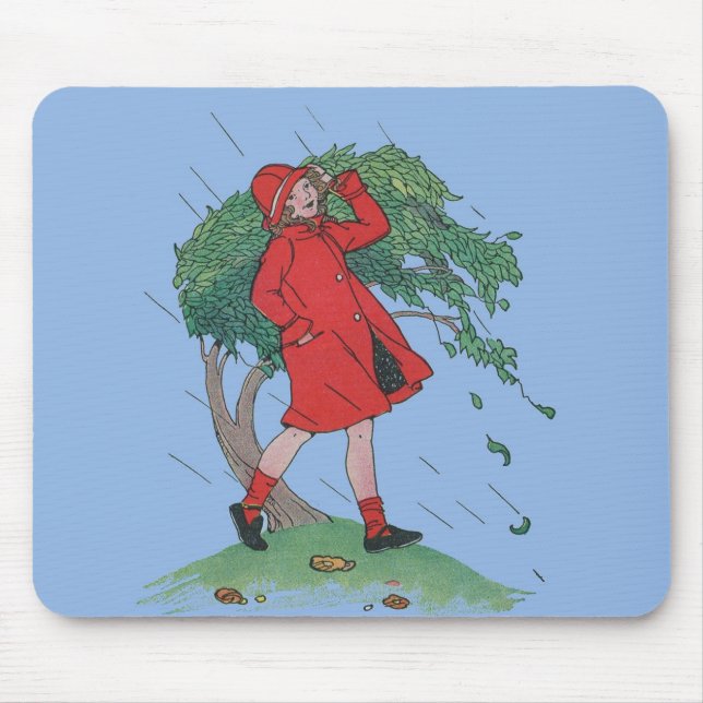 im Regen spazieren Mousepad (Vorne)