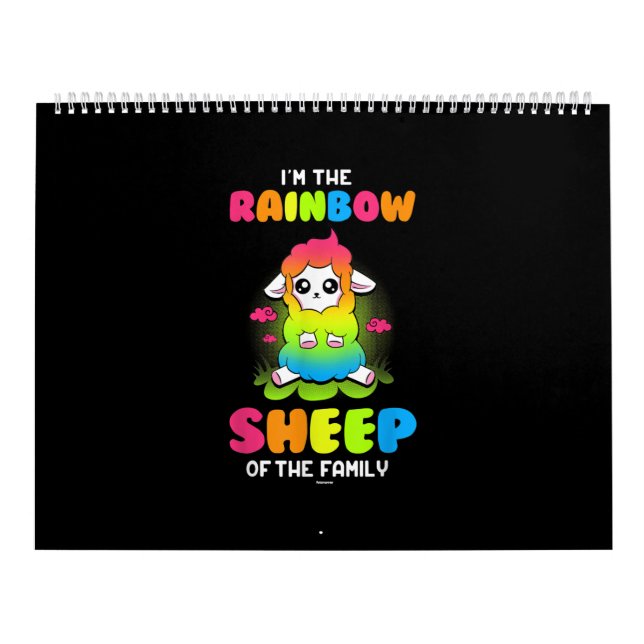 Im Regenbogenschaf | Niedliche Schafhaltung Kalender (Titelbild)