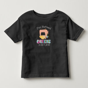Im remüden Quilting ist meine Liebe lustiges Quilt Kleinkind T-shirt