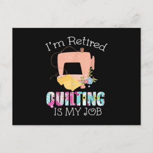 Im remüden Quilting ist meine Liebe lustiges Quilt Postkarte