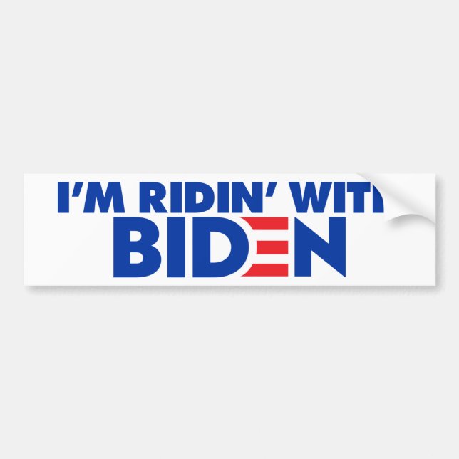 I'm Ridin' With Biden 2024 Autoaufkleber (Vorne)