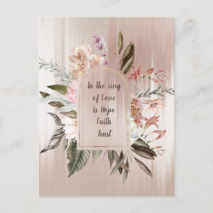 Im Ring der Liebe Aquarell-Postkarte Postkarte