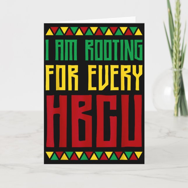 Im Rooting For Every Hbcu Historical Black College Karte (Vorderseite)