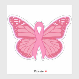 Im rosa Schmetterling Aufkleber