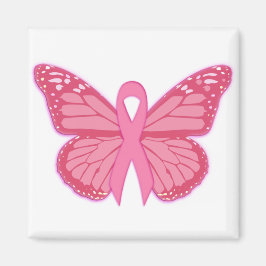 Im rosa Schmetterling Magnet