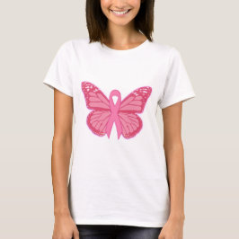 Im rosa Schmetterling T-Shirt