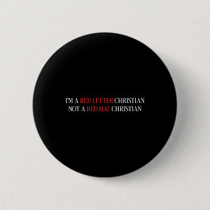 Im Roten Brief Christlich kein Red Hat Christlich Button