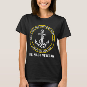 Im Ruhestand befindlicher US-Matrose lustiger alte T-Shirt