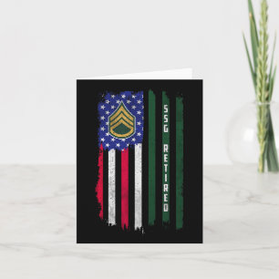 Im Ruhestand E-6 Staff Sergeant SSG Rang Amerikani Karte