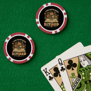 Im Ruhestand Ein Neues Kapitel Beginnt Retro Flora Pokerchips