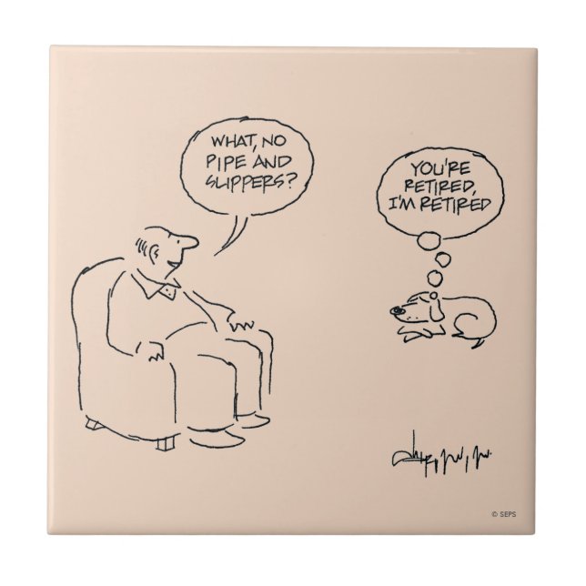 im Ruhestand Fliese (Vorderseite)