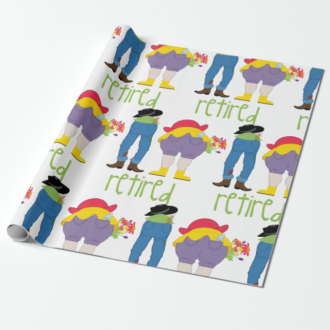 im Ruhestand Geschenkpapier (Ungerollt)