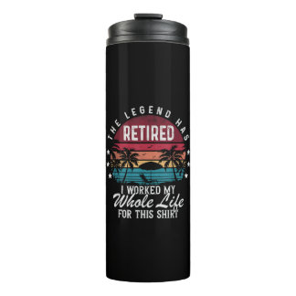 Im Ruhestand Ich Habe Mein Ganzes Leben Dafür Gear Thermosbecher