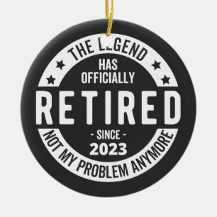 im Ruhestand seit 2023 Keramik Ornament