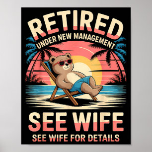 Im Ruhestand unter neuer Leitung Siehe Ehefrau Lus Poster