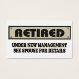 im Ruhestand. Unter "Neues Management". Siehe Ehef