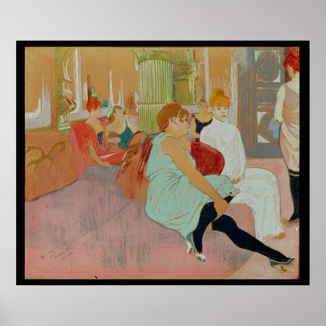 Im Salon an der Rue des Moulins, 1894 Poster (Vorne)