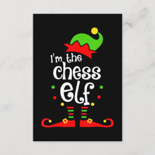 im Schach Elf Weihnachten Familienfreund Weihnacht Begleitkarte