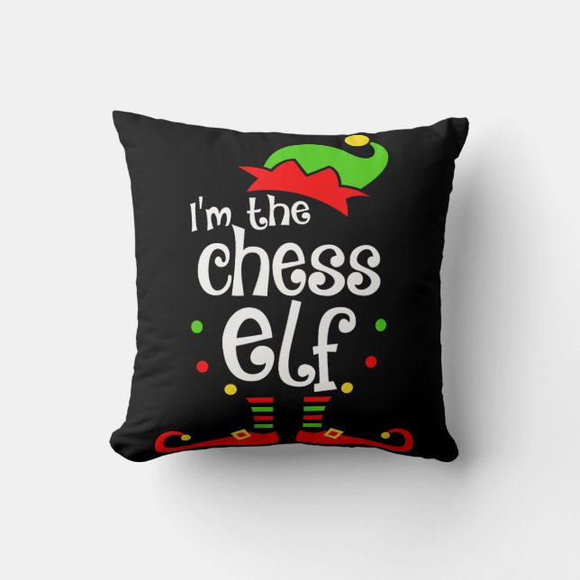 im Schach Elf Weihnachten Familienfreund Weihnacht Kissen (Vorderseite)