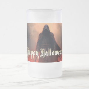 Im Schatten des Sensenmannes - Halloween Mattglas Bierglas