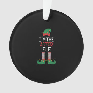 Im Schauspieler Elf - Familie passt Weihnachten Ornament