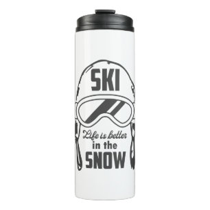 Im Schnee ist das Skileben besser Thermosbecher