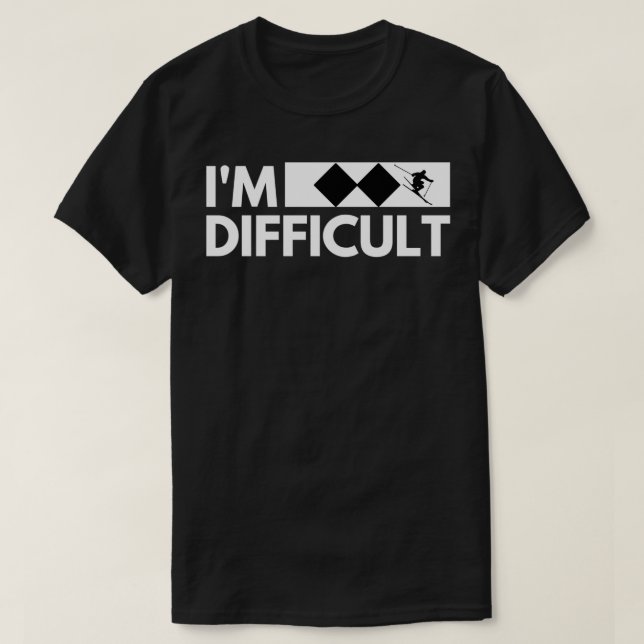 Im Schnee Ski Trip Funny Snow Ski Downh T-Shirt (Design vorne)