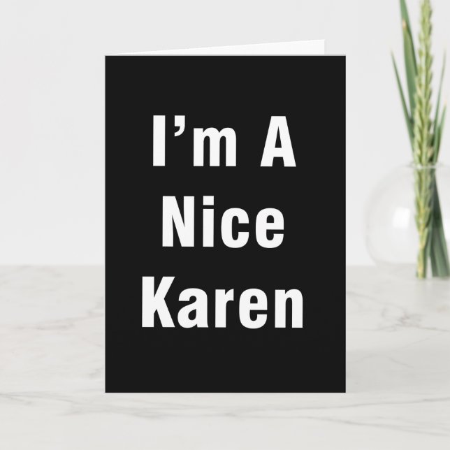 Im schönen Karen Karte (Vorderseite)