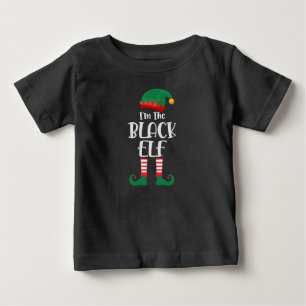 Im Schwarzen Elf passt Weihnachten Baby T-shirt