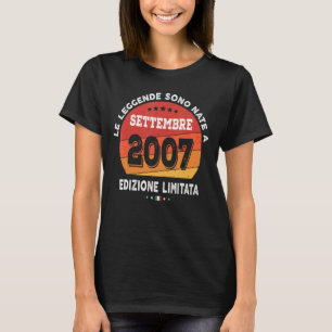 Im September 2007 Geboren 15. Geburtstag 15 Ye T-Shirt