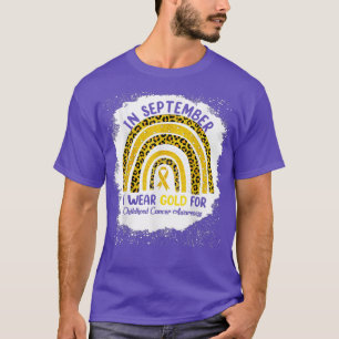 Im September trage ich Gold für Kinderkrebs T-Shirt