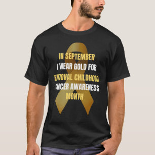 Im September trage ich Gold T-Shirt