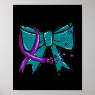 Im September tragen Sie Teal Purple Suizidpräventi Poster