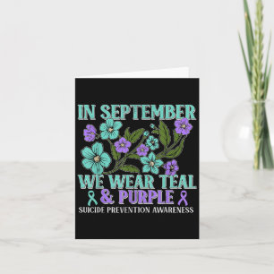 Im September tragen wir Aquamarine und Lila psychi Karte