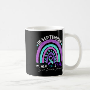 Im September tragen wir Aquamarinen Lila Ribbon-Su Kaffeetasse