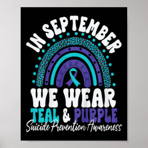 Im September tragen wir Aquamarinen und Lila Selbs Poster