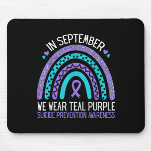 Im September tragen wir Aquamarines Lila Ribbon-Su Mousepad