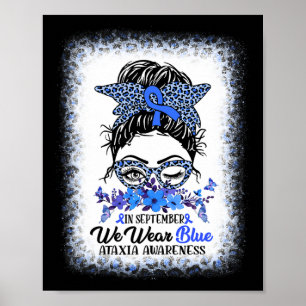 Im September tragen wir Blau Ataxie-Bewusstseins-M Poster
