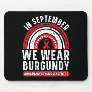 Im September tragen wir Burgunderrot für das Bewus Mousepad