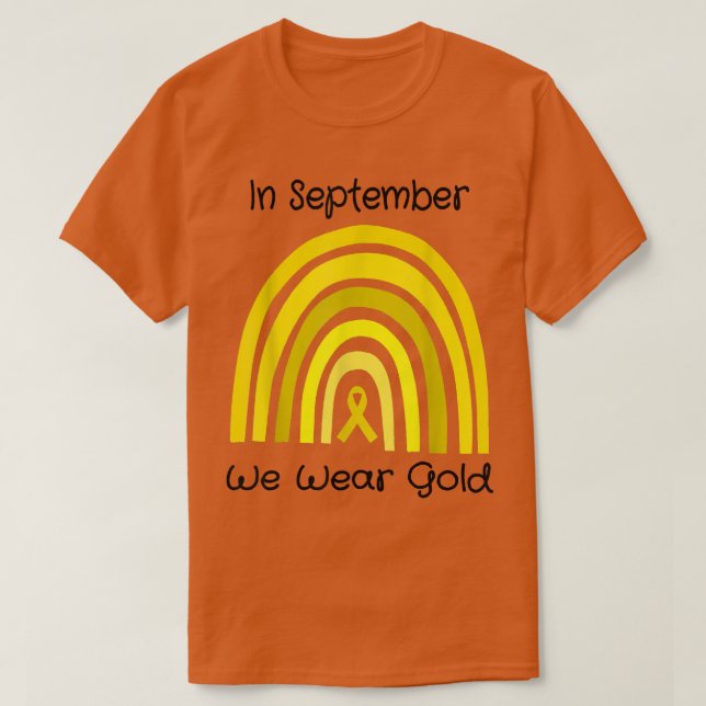Im September tragen wir das Bewusstsein für den Kr T-Shirt (Design vorne)