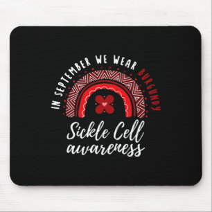 Im September tragen wir das burgunderrote Band Sic Mousepad