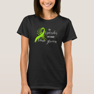 Im September tragen wir das Zitronengrün-Lymphom-B T-Shirt