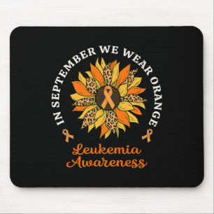 Im September tragen wir die Orangenblütenleukämie Mousepad