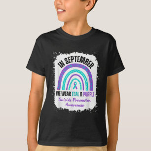 Im September tragen wir ein Aquamarines Lila Selbs T-Shirt